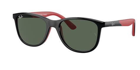 Ray-Ban Kids RJ9077S Kids 713171 Sunglasses in Black on Red ...