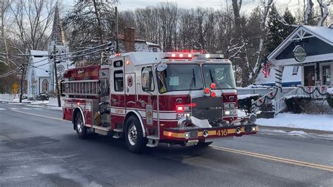 Engine And Ambulance 416 Responding To A Medical Fairfax County Fire And Rescue Youtube