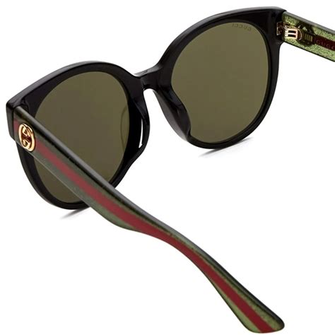 Kính Gucci Optyl Round Sunglasses Black Gg0035s 002