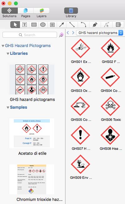 Designing Regulatory Documents with use of Standard GHS Pictograms | ConceptDraw HelpDesk