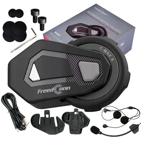 INTERKOM MOTOCYKLOWY FREEDCONN T MAX S V4 PRO BLUETOOTH mówi po POLSKU