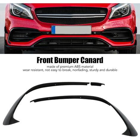 Jeffergarden Pcs Pare Chocs Avant Spoiler Splitter Trim Pour Mercedes