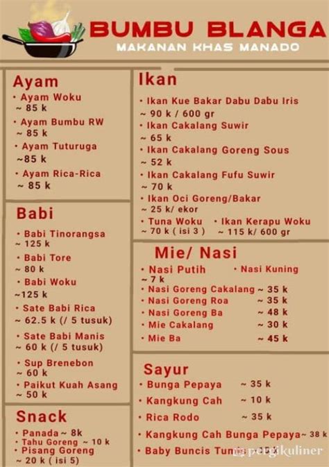 Selalu Diperbarui Menu Bumbu Blanga Gading Serpong Tangerang