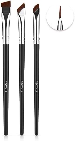 Amazon Teoyall Angled Eyeliner Brushes Set Pcs Ultra Thin