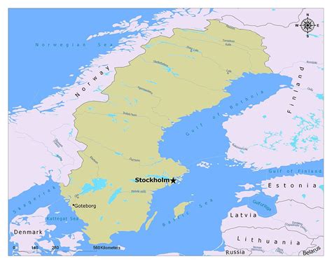 √ Sweden National Parks Map