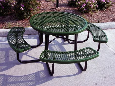 Custom Metal Picnic Tables — Randolph Indoor and Outdoor Design