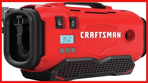 Great Product Craftsman V20 Inflator Tool Only Cmce520b Red Youtube