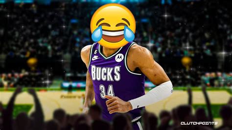 Giannis Antetokounmpo's hilarious reaction to his new Bucks feat