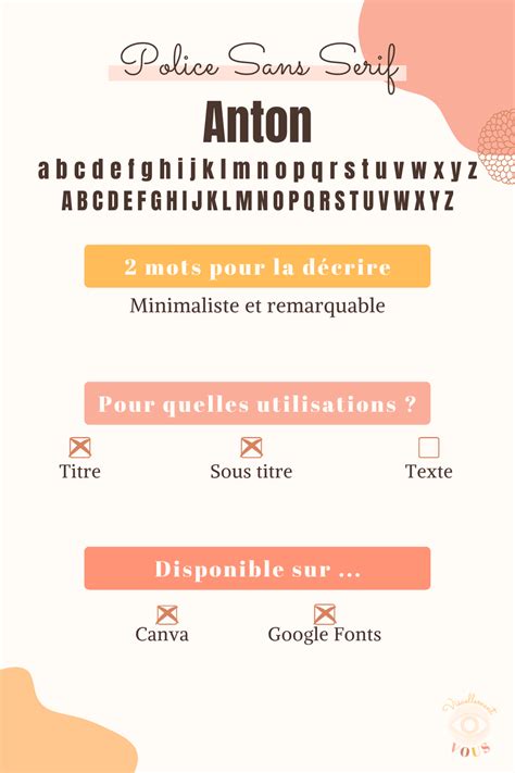 Visuellement vous 15 idées de polices d écriture Sans Serif