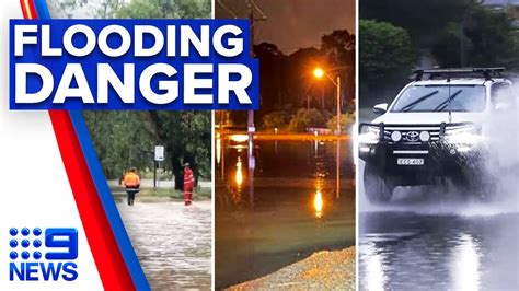 Dangerous Flash Flooding Across Nsw 9 News Australia Youtube