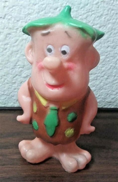 60s Barney Flintstones Ultra Produkter Vinyl Figure Squeeze Toy Hanna Barbera 1983825044