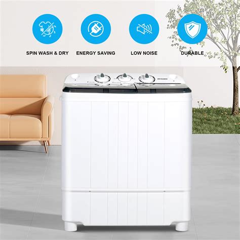 Rocsumoo Portable Washing Machine With Lbs Capacity Laundry Washer