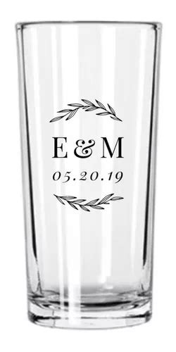 Vaso Cubero De Vidrio Personalizado Bodas Evento Recuerdos Mebuscar