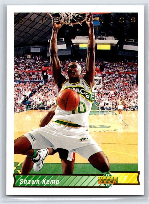 Upper Deck Shawn Kemp Seattle Supersonics Ebay