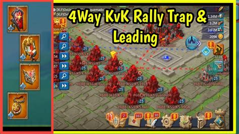 Lords Mobile 4Way KVK Rally Trap Burning Online Target In Lords