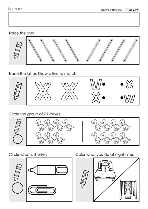 Preschool Morning Work Set 7