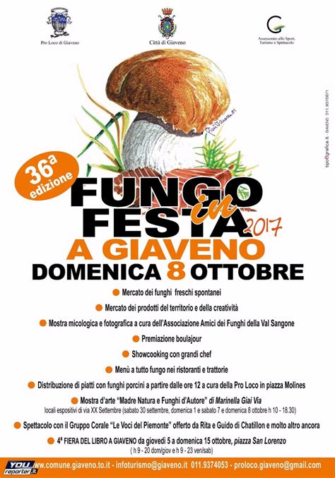 Edizione Fungo In Festa Domenica Ottobre Giaveno Youreporter