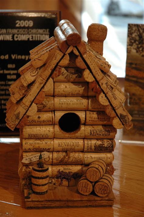 Cork Cabin Bird House Wine Cork Diy Crafts Wine Cork Diy Wine Cork