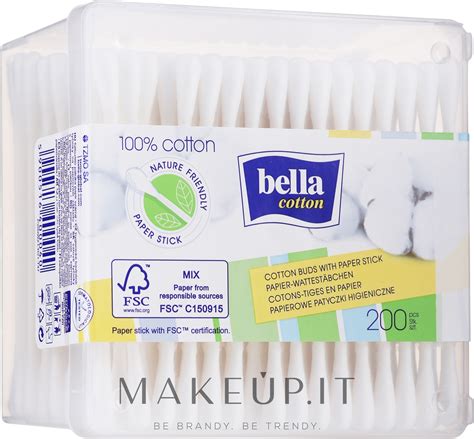 Bella Bastoncini Di Cotone Rettangolari 200 Pz Makeup It