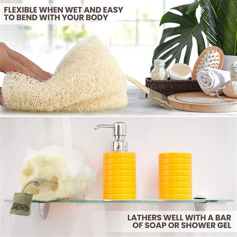 Brown Bath Exfoliating Loofah Sponge Soft And Easy Foaming Luffa Body