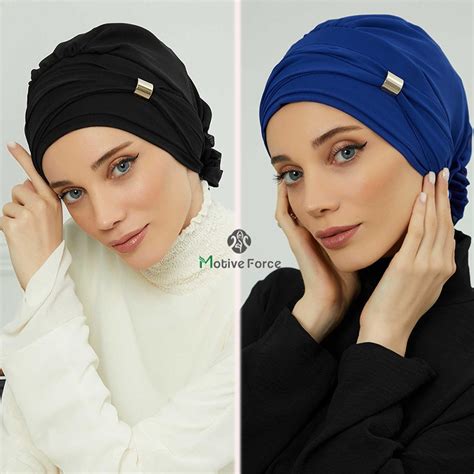 Muslim Instant Turban Hat Inner Hijabs Caps Women Islamic Bandana