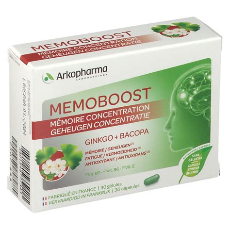 Memoboost Ginkgo Bacopa 30 Pc S Redcare Pharmacie