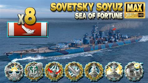 Battleship Sovetsky Soyuz Its Raining Medalson Map Sea Of Fortune