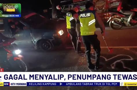 Gagal Menyalip Bus Perempuan Penumpang Ojol Tewas Terlindas Di Jalan