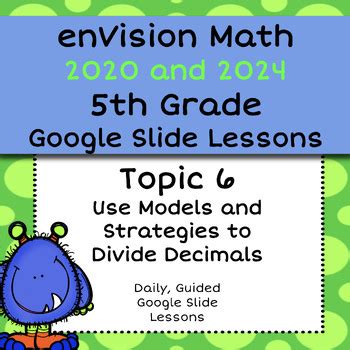 Envision Math Common Core Th Grade Topic Divide Decimals