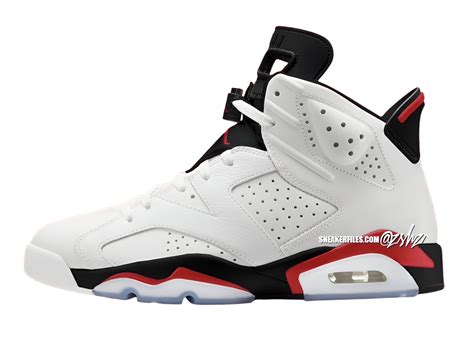 Air Jordan 6 White Fire Red - Mar 2025 - CT8529-120 - KicksOnFire.com