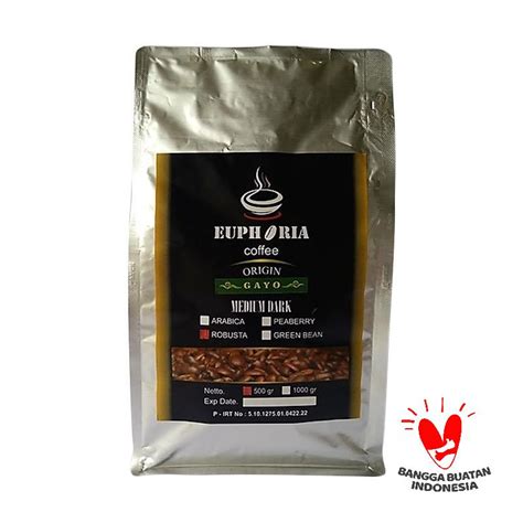 Jual Euphoria Coffee Robusta Aceh Gayo Kopi 500 G Di Seller