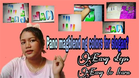 Easiest Way To Blend Colors For Slogan Making 😉😉😉 Youtube