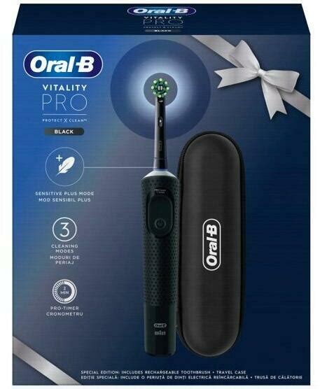 Oral B Vitality Pro Travel Case Black Elektromos Fogkefe V S Rl S