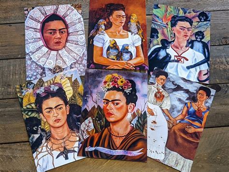 Frida Kahlo Postcards Set of 6 Cards 5x7 - Etsy