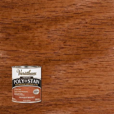 Varathane 1 Qt Antique Walnut Gloss Water Based Interior Polyurethane