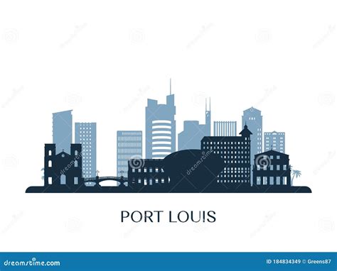 St Louis Skyline Silhouette Vector Illustration Cartoondealer