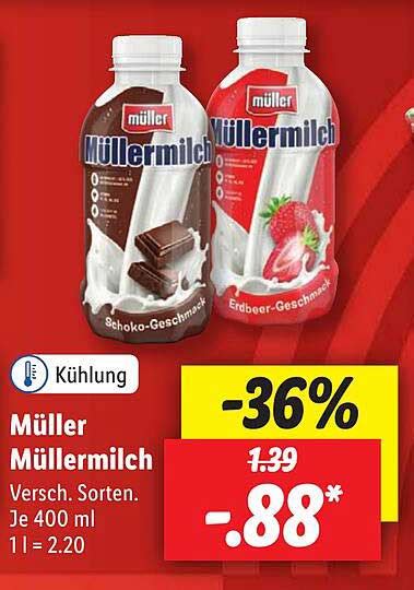 Müller Müllermilch Angebot bei Lidl 1Prospekte de