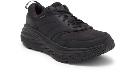 Hoka One One Bondi L Waterproof Gore-tex® Sneaker in Black | Lyst