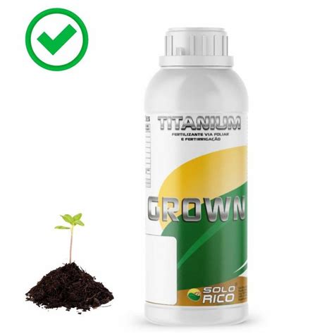 Adubo Fertilizante Hidroponia Lt Titanium Grown Fertil Solo Rico