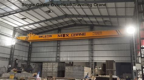 Mox MOX130 Single Girder Overhead Travelling EOT Crane For Industrial