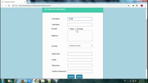 Form Using Html And Css