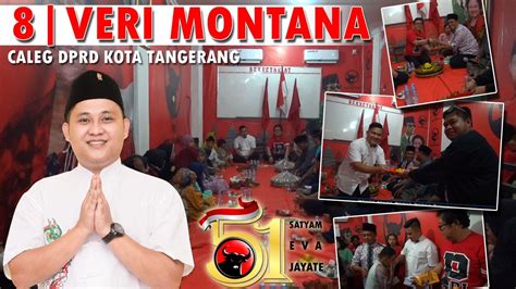 Indotv Syukuran Hut Pdi Perjuangan Veri Montana Berikan Santunan