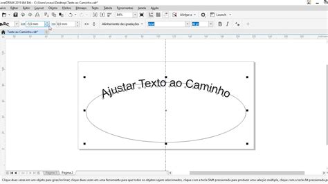 Ajustar Texto Ao Caminho Corel Draw YouTube