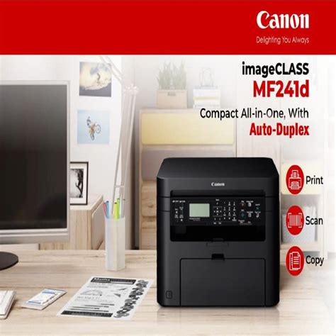 Canon Mf241d Laser Mono A4 All In One Printer