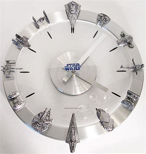 Star Wars Clock Un Reloj Artesanal Con Las Naves De Star Wars