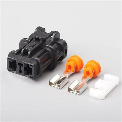 Amazon.co.jp: 1/5/1020/50 セット 2 ピン自動掘削機圧力スイッチ 6.3mm 速度水温ヘッダー オス メス コネクタ ...