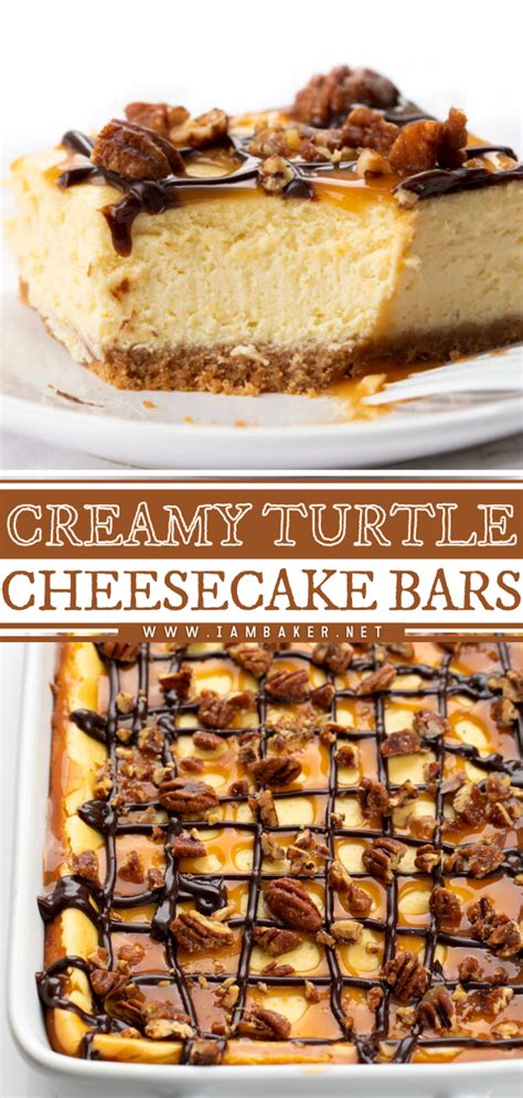 Turtle cheesecake bars – Artofit