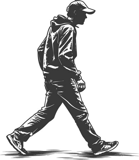 Walking Man Silhouette Illustration 47505242 Vector Art at Vecteezy