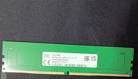 SK Hynix 8GB DDR5 5600 Desktop RAM UDIMM 1Rx16 PC5 5600B