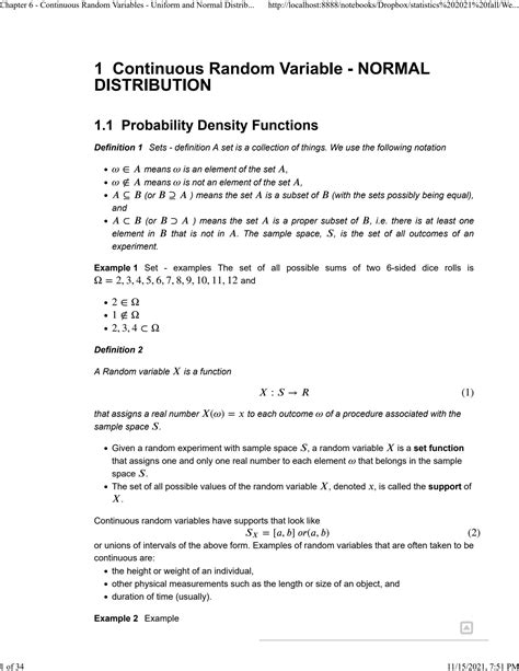 Solution Chapter 6 Continuous Random Variables Uniform And Normal